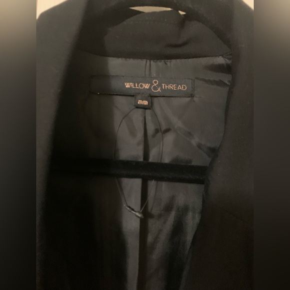 Bundle of 2-Reitmans Sleeveless Charcoal & Black Sleeveless Long Blazers-Size M - Picture 3 of 8